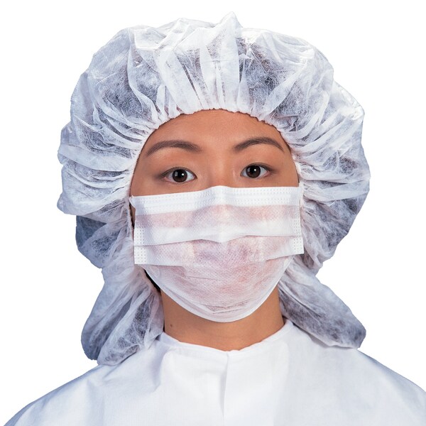 Kimtech Disposable Respirator, Flat-Fold, Dual, Non-Adjustable, Metal Nose Clip, Universal, 50 PK - 62477