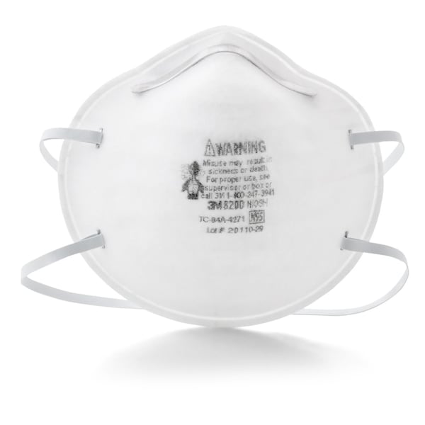 3M 3M N95 Lawn and Garden Disposable Respirator White 2 pk - 8200GC1-C