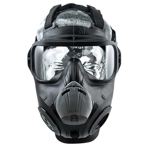 Avon Protection PC50 Gas Mask, Polyurethane, 6 Suspension Points, L Mask Size, 0 Canisters Included, Not Rated - 70501-632