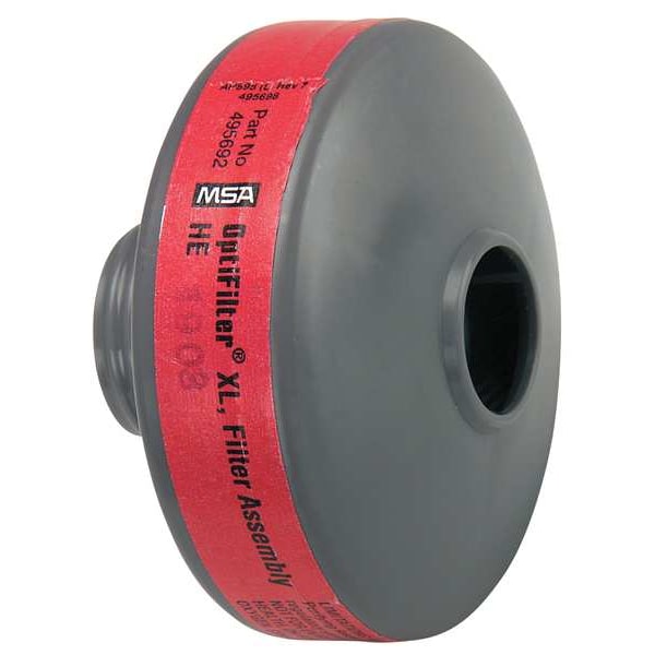 Msa Safety Filter, OptiFilter, Magenta, Threaded, MSA(R) Mask-Mounted OptimAir(R) PAPR - 10042346