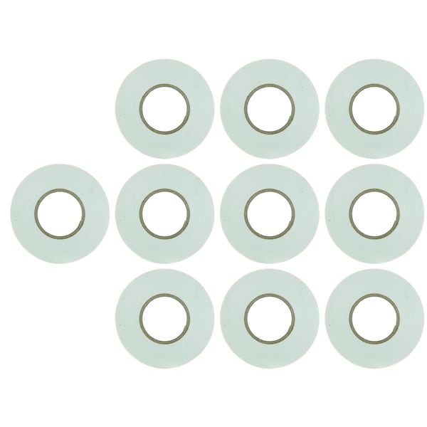 Cinta eléctrica de PVC Sunlite, 60 pies x 0.75 pulgadas, Resistente a la abrasión, Retardante de llamas, Resistente a la intemperie, Blanco, paquete de 10 - 41325-SU