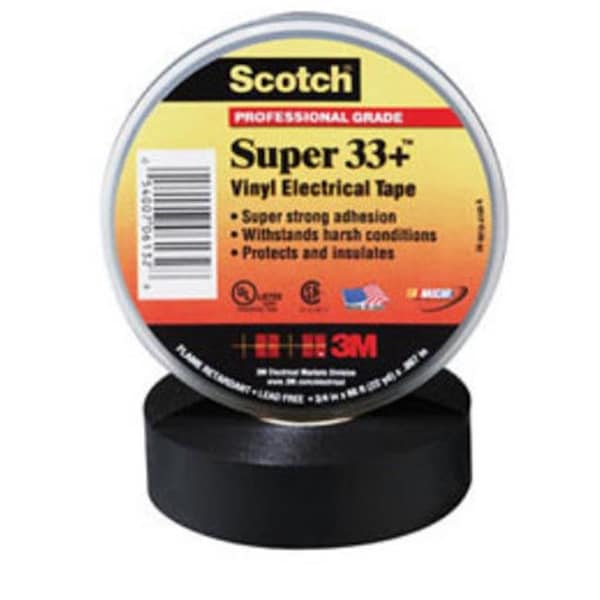 3M 33SUPER66FT .75 x 66 ft. Cinta eléctrica de vinilo Super 33 Plus - 54007061328
