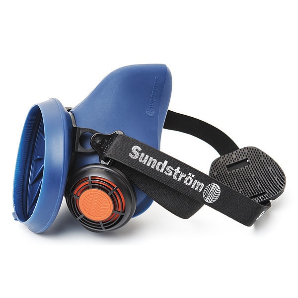 Sundstrom Safety Half Mask Respirator, SR 100 Series, Not Rated, Snap-In Gasket, Size M 0 Cartridges Included - SR 100 M/L
