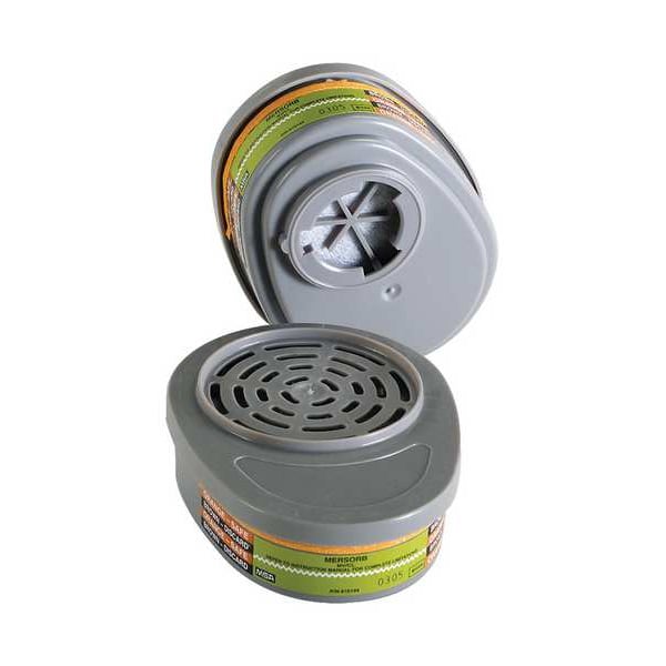 Msa Safety Cartridge, Advantage, Orange, Bayonet, MSA(R) Advantage Series Respirators - 815361