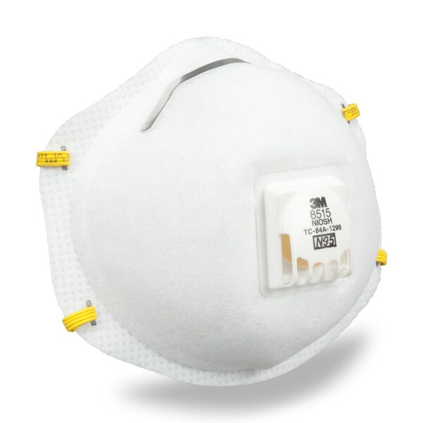 Scotch 3M N95 Metal Working Disposable Respirator Valved White 1 pc - 8515HA1-A-PS