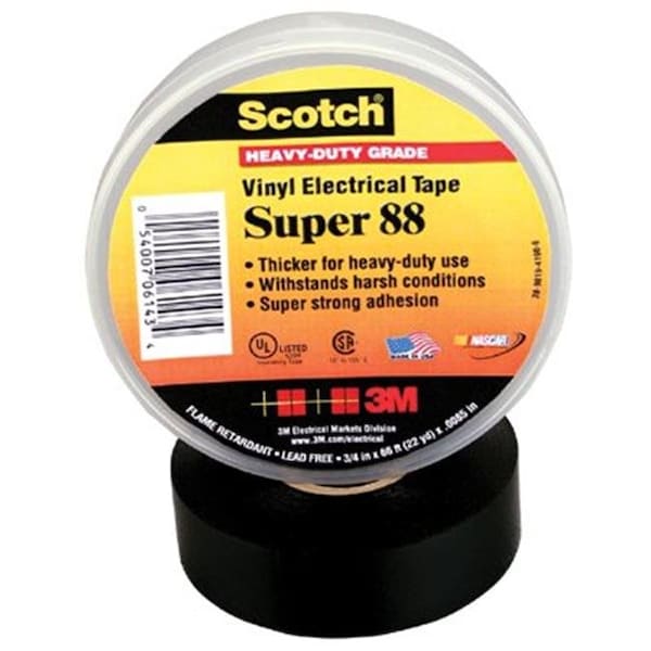 3M Electrical 500-10307 88 .75X44 Cinta Eléctrica de Vinilo - 500-10307