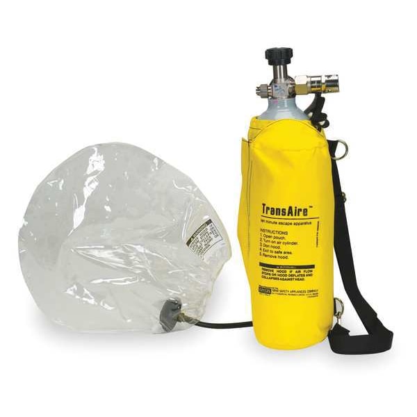Msa Safety TransAire Emergency Escape Breathing Apparatus, EBA System, 10 min Escape Duration - 10008293