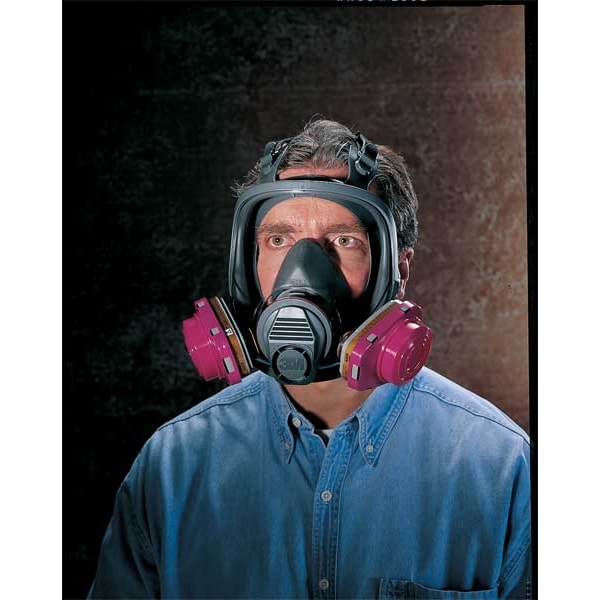 3M Full Face Respirator, 7800 Series, Not Rated, Bayonet, Size M 0 Cartridges Included - 7800S-M