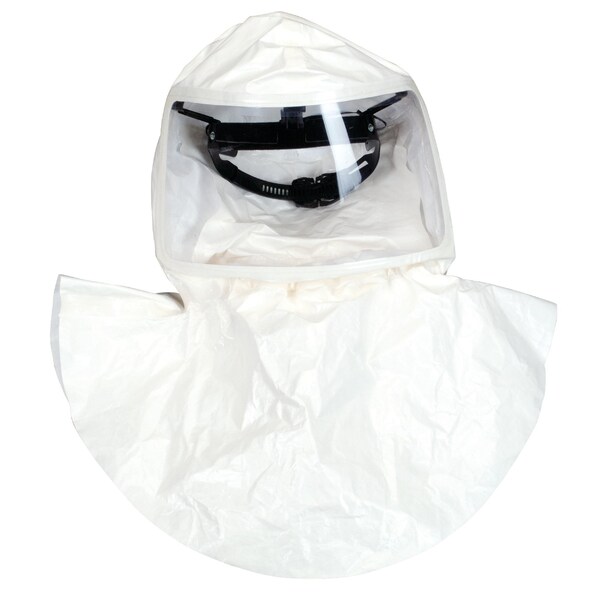 Msa Safety Hood, Universal Mask Size, White, PK4, Suspension: Integrated - 10083383