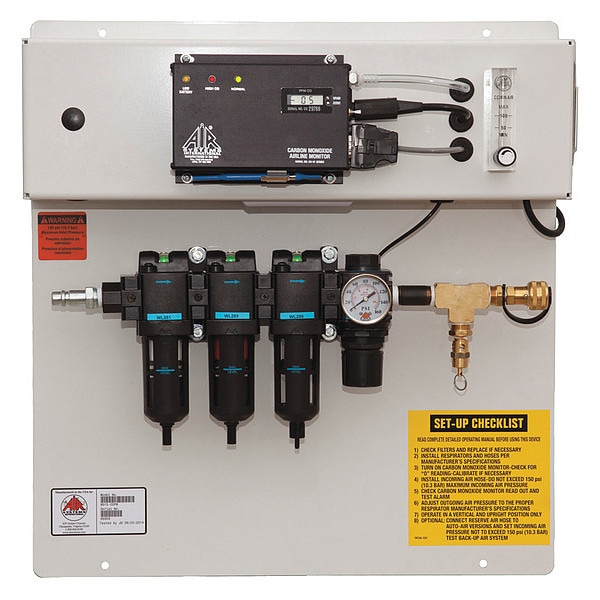 Air Systems Intl Breathing Air Filtration System, 125 psi - BB15-COPM