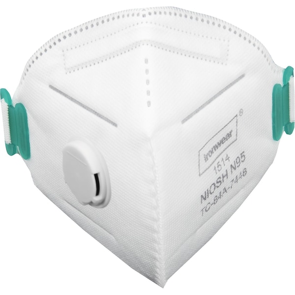 Ironwear Disposable N95 Respirator with Exhalation Valve - 1514