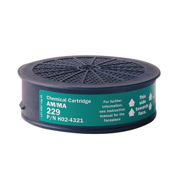 Sundstrom Safety Cartridge, Green, Push to Connect, Sundstrom Respirators - SR 229