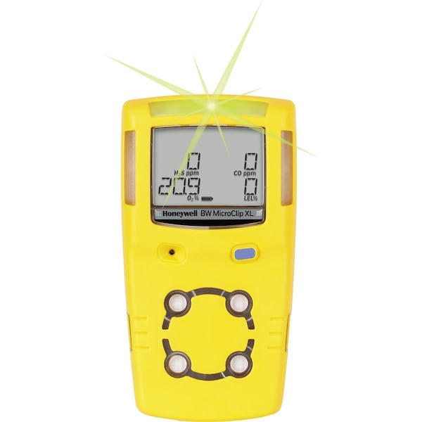Honeywell Bw BW Technologies GasAlert MicroClip XL 4Gas Detector, XWHM - MCXL-XWHM-Y-NA