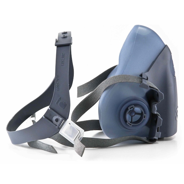 3M Half Mask Respirator Kit:  4 Cartridges Included, 7500 Series, P95 Filter, Storage Bag, Size M - 3PB40-4MH55