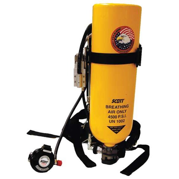 3M Scott Industrial SCBA, ISCBA, Aluminum Cylinder, Zinc-Plated Carbon Steel Backframe, 2,216 psi - IND112013100101