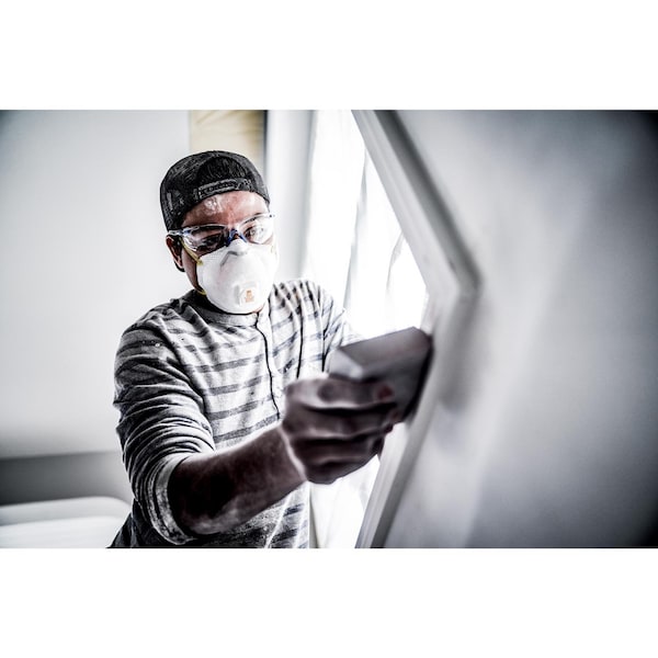 Scotch 3M N95 Sanding and Fiberglass Cup Disposable Respirator Pro-Series Valved White 10 pc - 8511HB1-C-PS