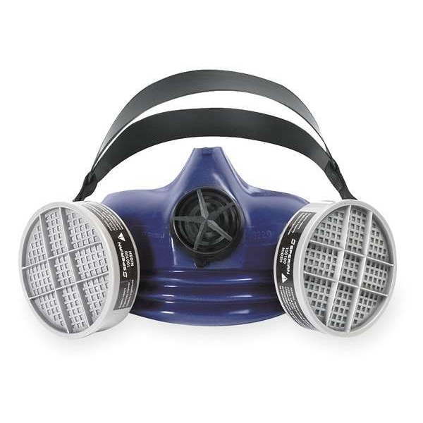 Honeywell North Half Mask Respirator, S-Series Series, Threaded, Size S 0 Cartridges Included - 321500