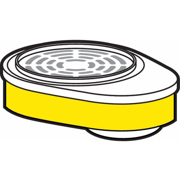 Msa Safety Cartridge, Advantage, Yellow, Bayonet, MSA(R) Advantage Series Respirators - 815357