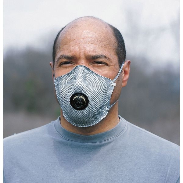 Moldex Disposable Respirator, N95, Nuisance Organic Vapor, Nuisance Ozone, Molded, Dual, Non-Adjustable, M - 2400N95