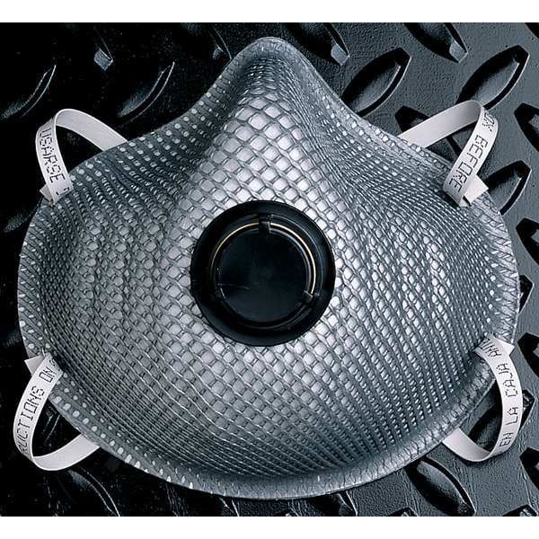 Moldex Disposable Respirator, N95, Nuisance Organic Vapor, Nuisance Ozone, Molded, Dual, Non-Adjustable, M - 2400N95