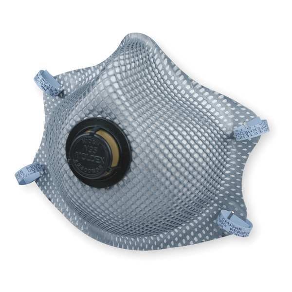 Moldex Disposable Respirator, N95, Nuisance Organic Vapor, Nuisance Ozone, Molded, Dual, Non-Adjustable, M - 2400N95