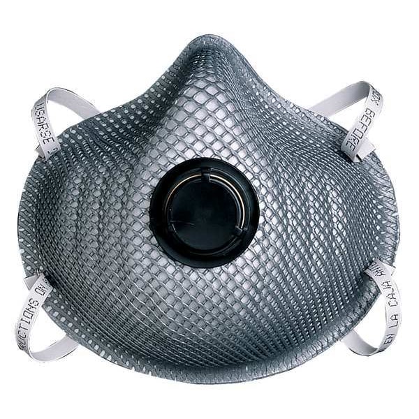 Moldex Disposable Respirator, N95, Nuisance Organic Vapor, Nuisance Ozone, Molded, Dual, Non-Adjustable, M - 2400N95