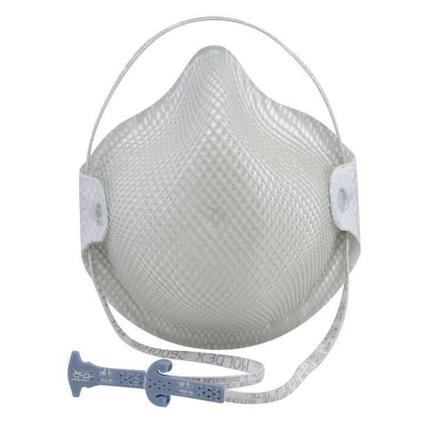 Moldex Disposable Respirator, N95, Molded, Dual, Non-Adjustable, Molded Nose Bridge, M - 2600N95