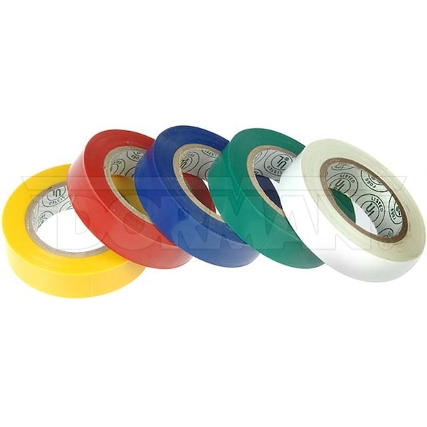 Motormite 1/2 pulgadas x 20 pies Cinta eléctrica multicolor para conexiones eléctricas, 85295 - 85295