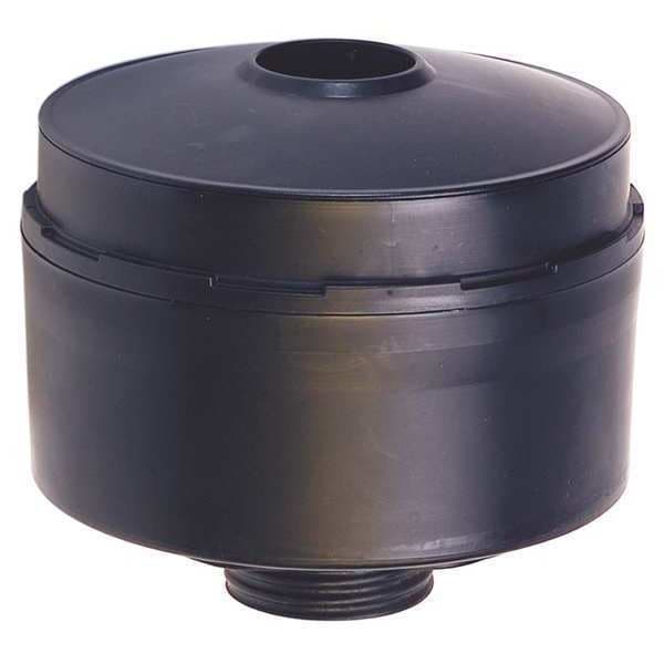Msa Safety Gas Mask Canister, Black, Threaded, Mfr. Model No. 10051286, 10051287, 10051288 - 818264