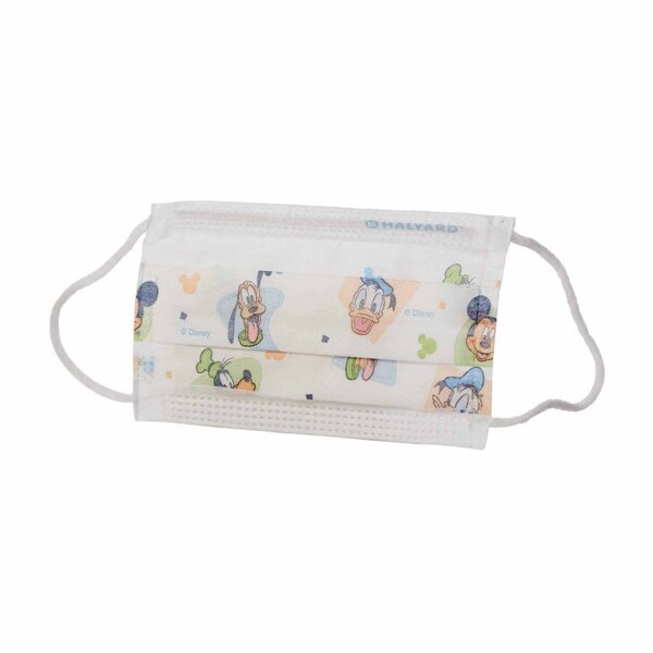 Halyard Procedure Mask Pleated Earloops Child Size Kid Design Disney NonSterile Pediatric, 750PK - 32856