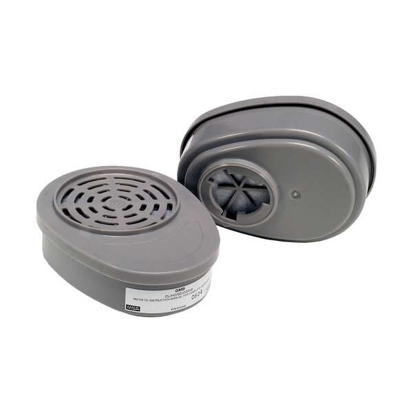 Msa Safety Cartridge, Advantage, White, Bayonet, MSA(R) Advantage Series Respirators - 815356