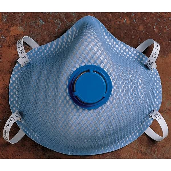 Moldex Disposable Respirator, N95, Nuisance Acid Gas, Molded, Dual, Non-Adjustable, Molded Nose Bridge, M - 2500N95