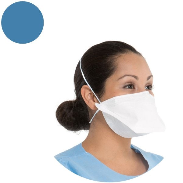 Altor Safety Fold Respirator, N95, Flat-Fold, Dual, Non-Adjustable, Molded Nose Clip, Universal - 62220
