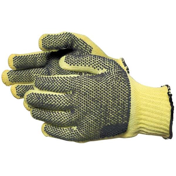 Condor Cut Resistant Coated Gloves, Cut Level A2 , Dotted , PVC , Dotted , L 1 PR - 6AC97
