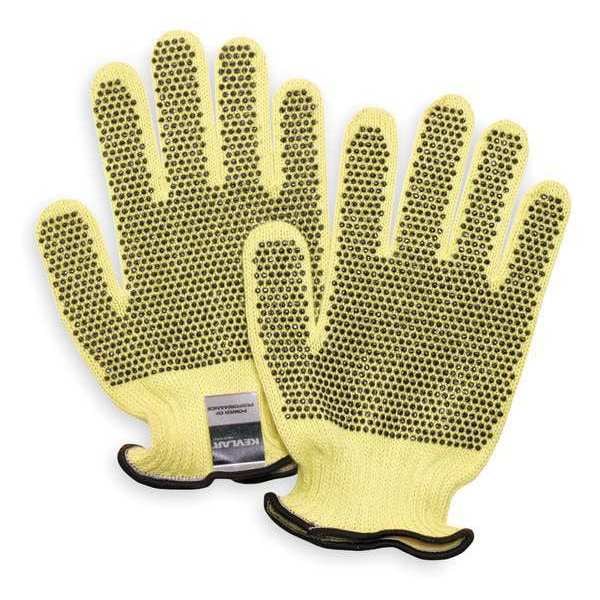 Condor Cut Resistant Coated Gloves, Cut Level A2 , Dotted , PVC , Dotted , L 1 PR - 6AC97
