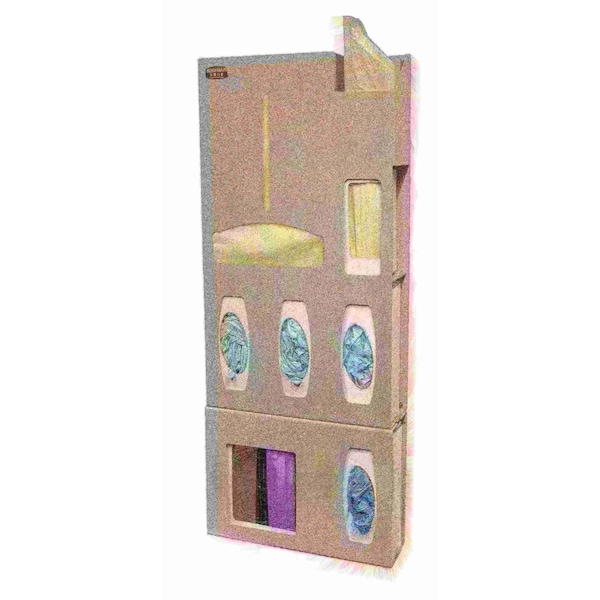 Bowman Dispensers Protective Wear Organizer-Slimline, Quartz Beige ABS Plastic - PS019-0212