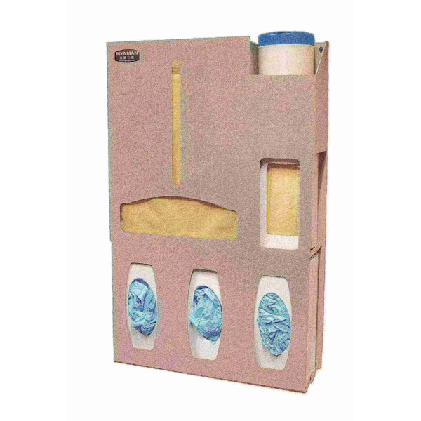 Bowman Dispensers Protective Wear Organizer-Slimline, Quartz Beige ABS Plastic - PS019-0212
