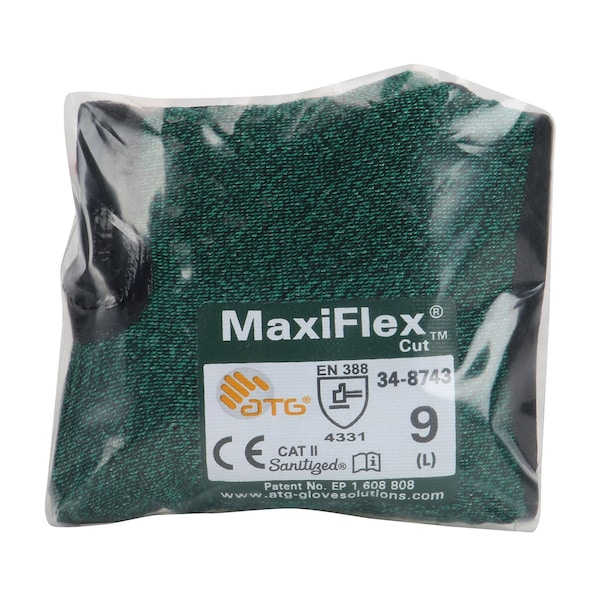 Atg Gloves, MaxiFlex Cut, 3X, Vend Ready - 34-8743V/XXXL