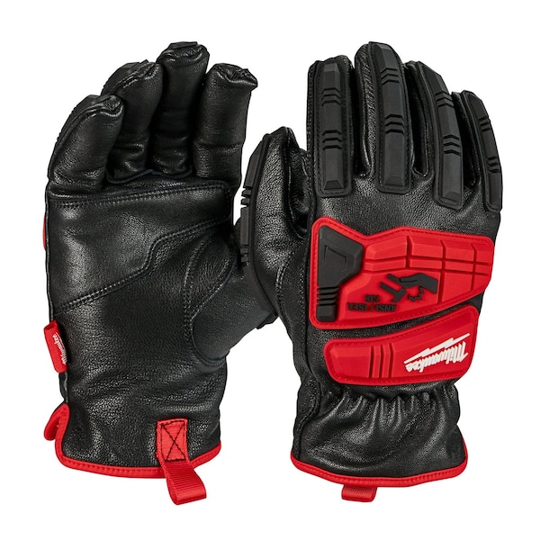 Milwaukee Tool Impact Cut Level 5, Goatskin Leather Glov, Goatskin, Shirred Slip-On Cuff, Keystone Thumb, S - 48-22-8780