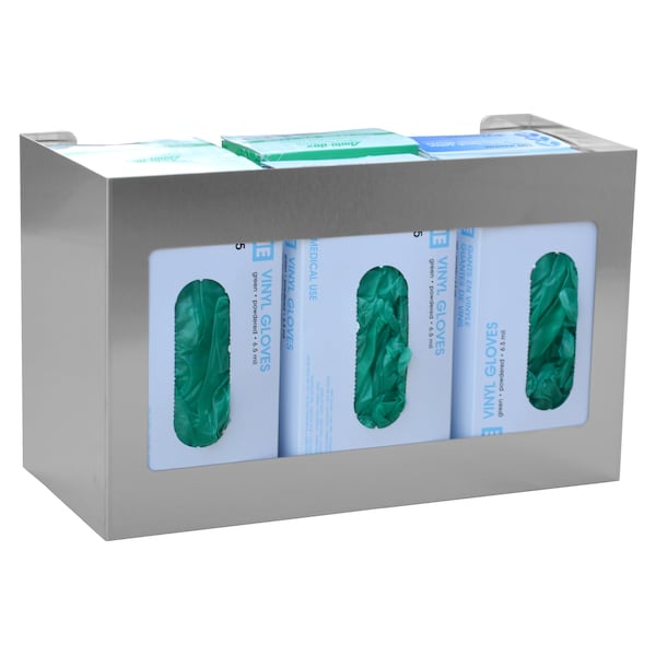 Omnimed Hexa (6 Capacity) SS Glove Box Dispenser (10"HX16"WX7"D) - 305306