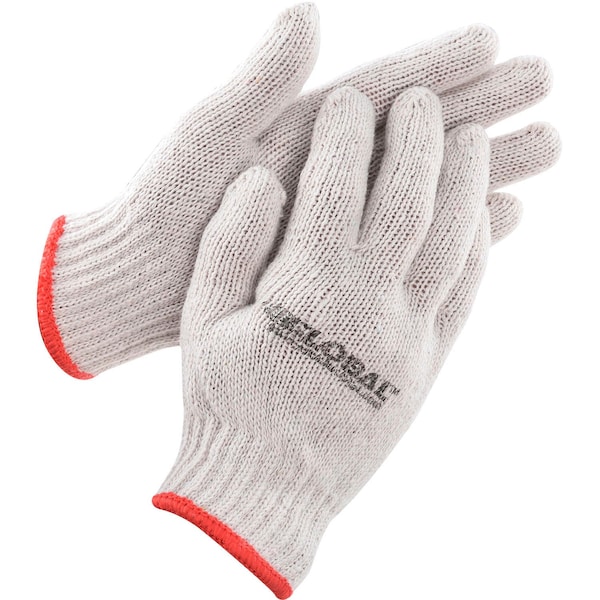 Global Industrial String Knit Gloves, Ladies', 1-Dozen - 708354S