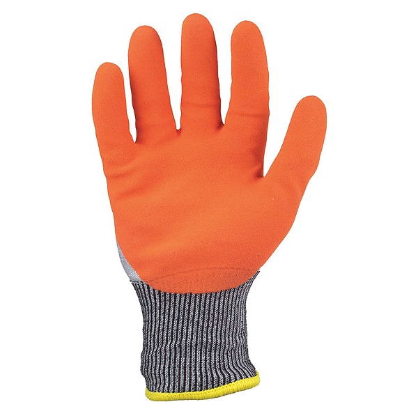Ironclad Performance Wear Coated Gloves, HPPE/Latex Palm, Acrylic Lining, Gray/Orange, XS ( 6 ) - SKC4LW-01-XS
