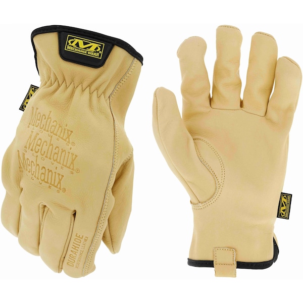 Mechanix Wear Durahide Cow Driver Water-Resistant Leather Work Gloves (XL, Brown) - LDCW-75-011