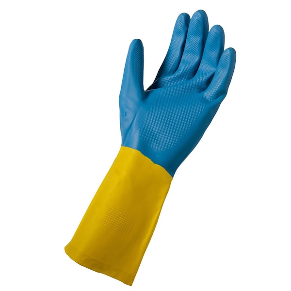 Soft Scrub Soft Scrub Latex/Neoprene Cleaning Gloves XL Blue/Yellow 1 pk - 12684-26