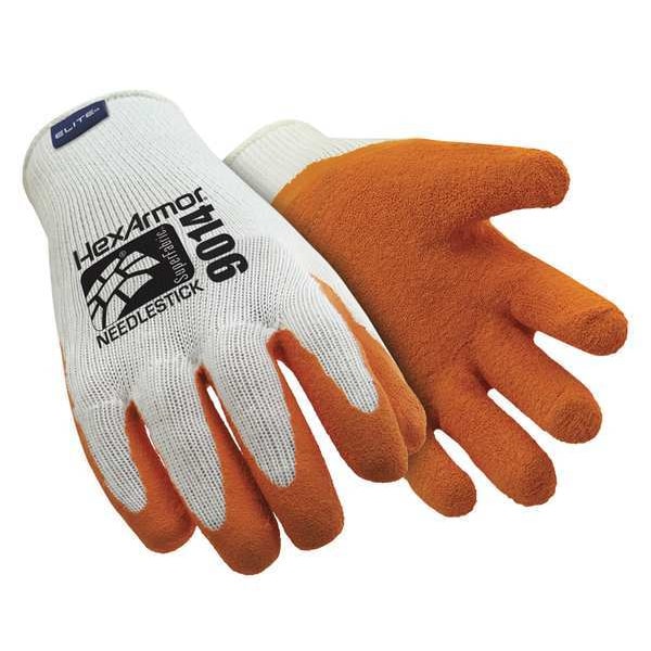 Hexarmor Cut-Resistant Coated Gloves, Cut Level A9 , Dipped , Natural Rubber Latex , Rough , L 1 PR - 9014-L (9)