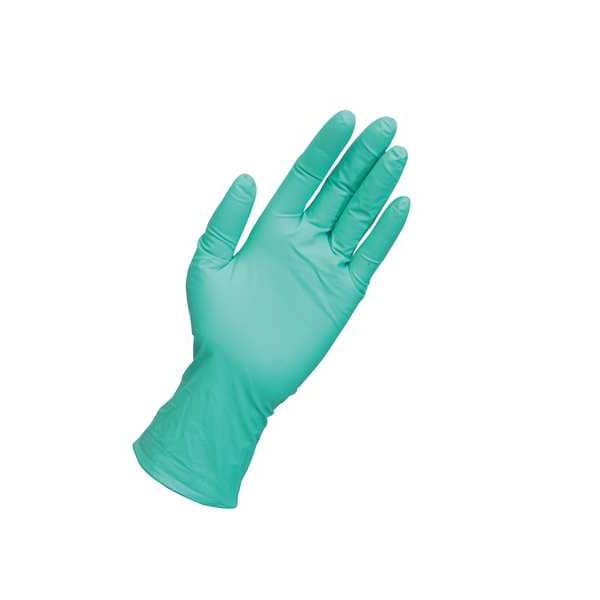 Ansell NPG-888, Disposable Gloves, 5.1 mil Palm, Neoprene, Powder-Free, L (9), 100 PK, Green - NPG-888-L