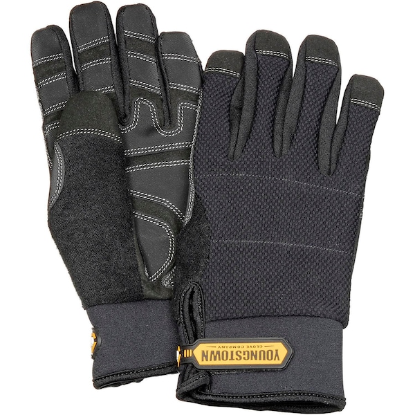 Youngstown Glove Waterproof All Purpose Gloves, Waterproof Winter Plus, Black, Large - 03-3450-80-L