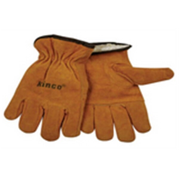 Kinco Suede Cowhide Gloves, with Thermal Pile Lining, Keystone Thumb - Extra Large - KIN51PLXL