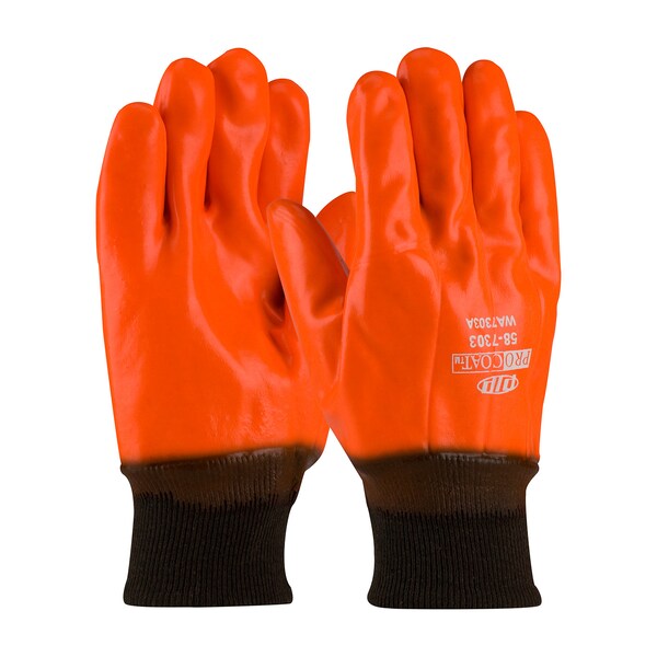 Pip Procoat Pvc Gloves, Knitwrist, Foam, PK12 - 58-7303