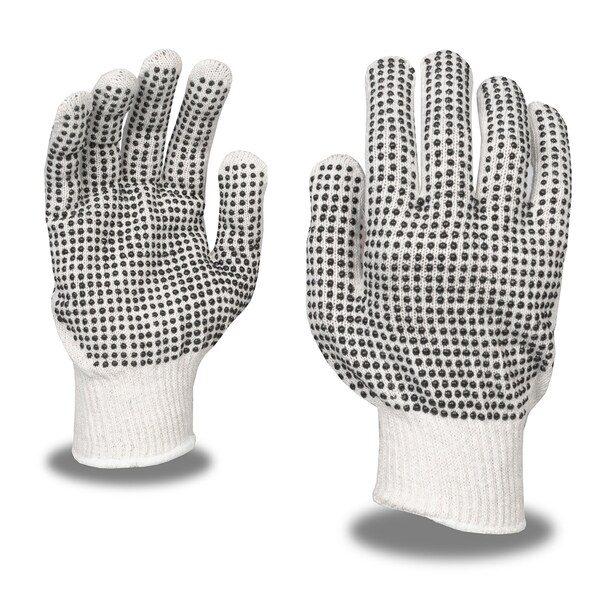 Cordova Machine Knit, Double-Sided, PVC Dots, Standard Weight Gloves, L, 12PK - 3858L